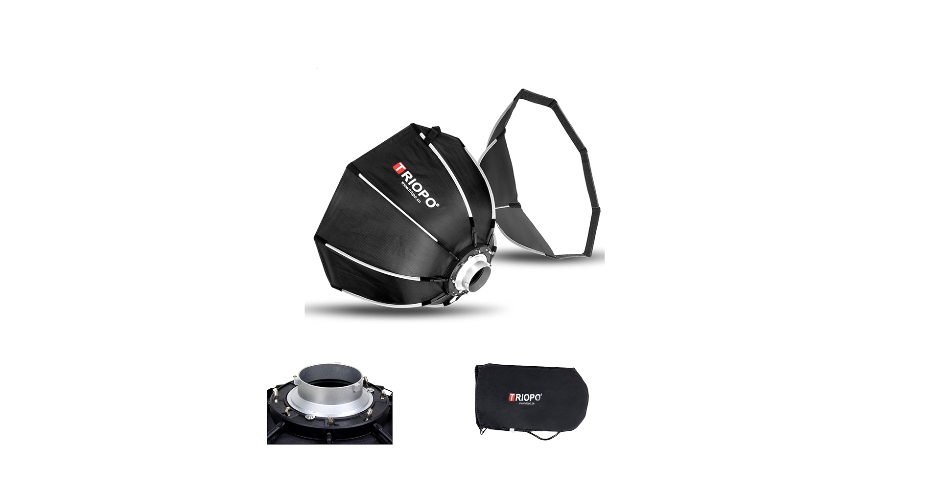 triopo K2ソフトボックス120cm ほぼ新品 TRIOPO K2 Series Quick Release Bowen Mount Octagon Softbox